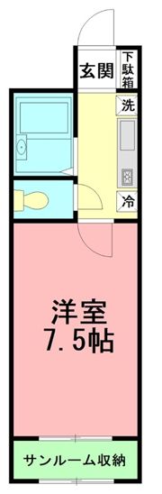 メゾン3ブリッジ2番館の間取り画像