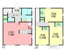 コンフォートヒルズC棟の間取り画像