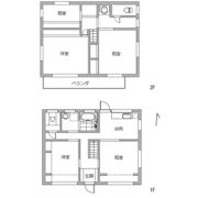 平塚市撫子原 貸戸建の間取り画像