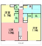 ヴェルドミール伍番館の間取り画像