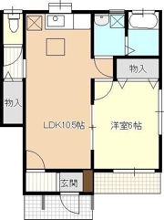 パーシモンコートの間取り画像