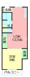 中津川荘の間取り画像