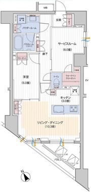 パレステージ藤沢シャインコートの間取り画像
