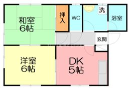 コーポ鍵和田Bの間取り画像
