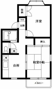第二鵠沼海浜ハイツの間取り画像