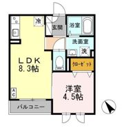 ハイツMEGUMIの間取り画像