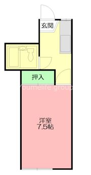 ムツミハイツの間取り画像