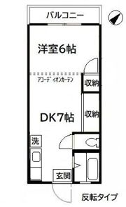 レジデンスニシイの間取り画像