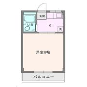 コーポ愛名Bの間取り画像