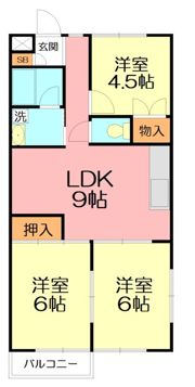 リベラルIII原当麻の間取り画像