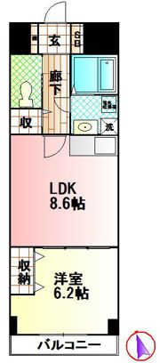 ランドパーク陶山の間取り画像