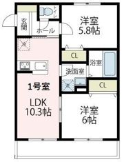 ル ヴェール クレールの間取り画像