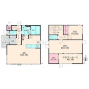 茅ヶ崎市新栄町戸建貸家の間取り画像