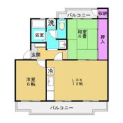 ウエストハイツの間取り画像