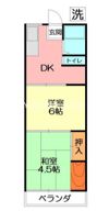 第六青木荘の間取り画像