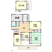 小田原市成田貸戸建の間取り画像