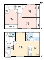リーブルファイン平塚出縄の間取り画像