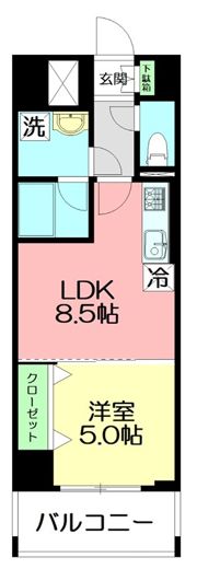グランディール海老名の間取り画像