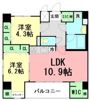 プランドール厚木の間取り画像