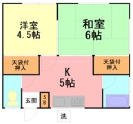 大山コーポの間取り画像