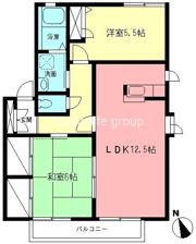 クレールBの間取り画像