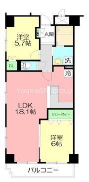 アクシア八芳の間取り画像