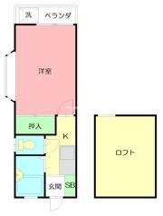 六番館の間取り画像