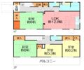 秦野市羽根戸建の間取り画像
