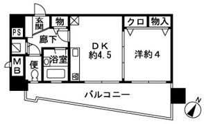 ヴィサージュ湘南平塚の間取り画像