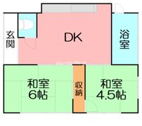 二宮貸家の間取り画像