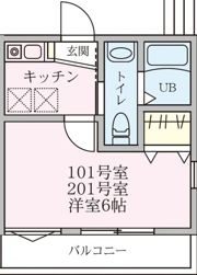 ラコリーヌ踊場の間取り画像