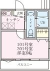 ラコリーヌ踊場の間取り画像