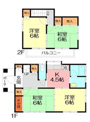 杉久保北貸家の間取り画像