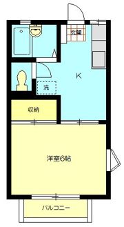 クローカス池田Aの間取り画像