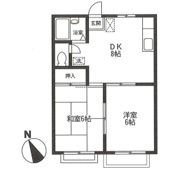コーポサンライズの間取り画像