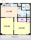 グリーンハイツ河原の間取り画像