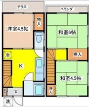 桜荘Aの間取り画像