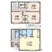 宮前戸建Dの間取り画像