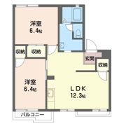コーポ沼上 G楝の間取り画像