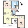 エスバイヤマセの間取り画像