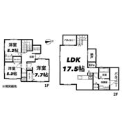 茅ヶ崎戸建の間取り画像