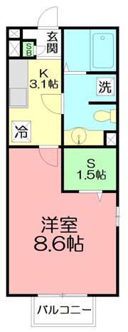 アミカ湘南Bの間取り画像