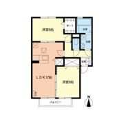 リバーサイド エハラAの間取り画像