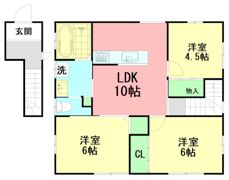 寿町二世帯住宅の間取り画像