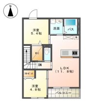 ロカイユ・東栖の間取り画像