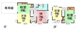 今泉松下貸家の間取り画像