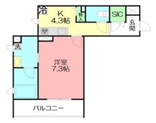 シャーメゾンゆめが丘壱番館の間取り画像