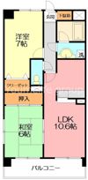 パストラルオオサワの間取り画像