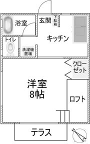ドミールFUKAGAWAIIの間取り画像