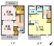 ライスフィールド ハピネスBの間取り画像